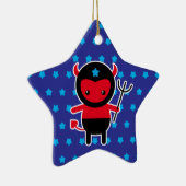 小さいかわいいの忍者の悪魔 セラミックオーナメント (右)
