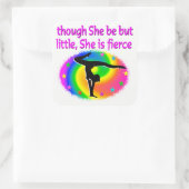 小さいがカラフル激しい体操のシール スクエアシール (バッグ)