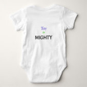 小さいが強い ベビーボディスーツ (裏面)