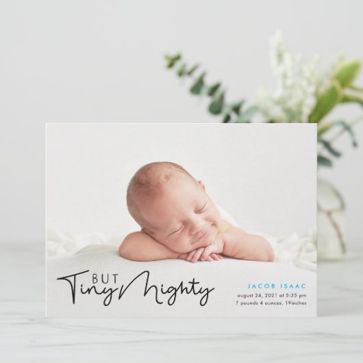 小さいが強い|少年誕生の告知 招待状 (スタンド正面)