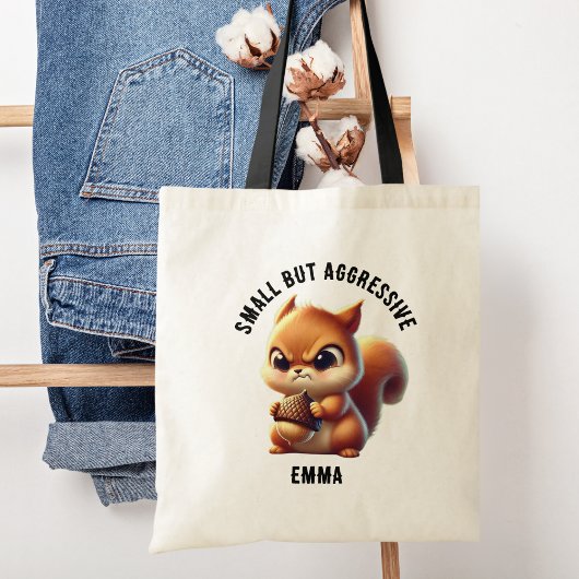 小さいが攻撃的な可愛い怒リスレルおもしろい、 トートバッグ