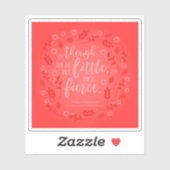 小さいが激しいウィリアム・シェイクスピア・レッドフローラ シール (シート)