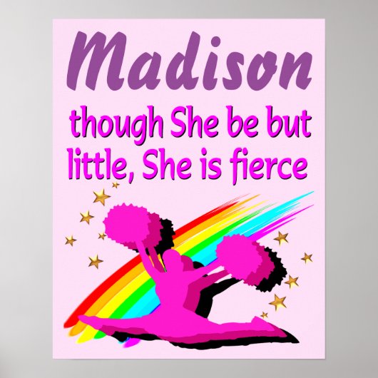 小さいが激しいカスタムチアリーティングポスター ポスター (正面)