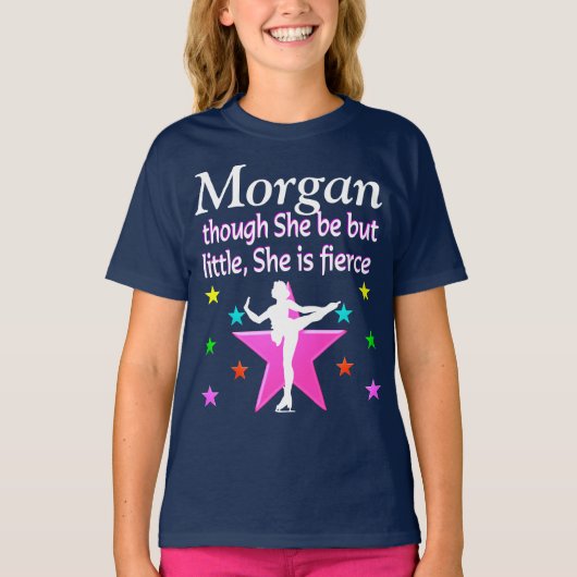小さいが激しいスケーターの女の子 Tシャツ (正面)