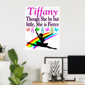 小さいが激しいダンサーパーソナライズされたのポスター ポスター (ホームオフィス)