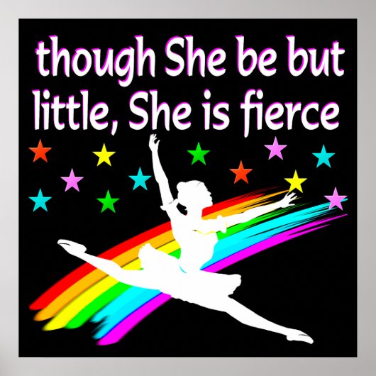 小さいが激しいバレリーナ ポスター (正面)