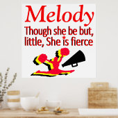 小さいが激しいパーソナライズされたチアリーティングポスター ポスター (キッチン)