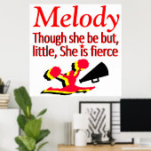 小さいが激しいパーソナライズされたチアリーティングポスター ポスター (ホームオフィス)