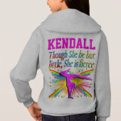 小さいが激しいパーソナライズされたフード付きスウェットシャツ (裏面)