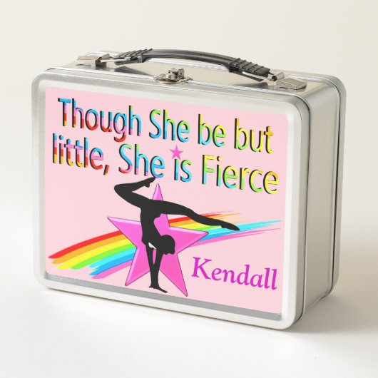 小さいが激しい体操パーソナライズされたの弁当箱 メタルランチボックス (正面)