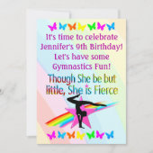 小さいが激しい体操招待状 招待状 (正面)