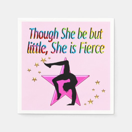 小さいが激しい体操選手 スタンダードカクテルナプキン (正面)