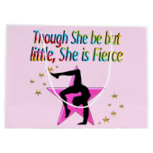 小さいが激しい体操選手 ラージペーパーバッグ (裏面)