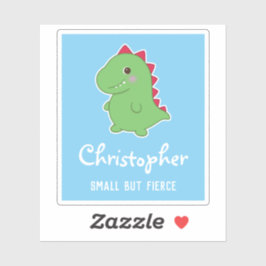 小さいが激しい | キュイおもしろいディノTレックスブルー シール