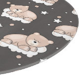 小さいくまの睡眠のパターン カッティングボード (角)
