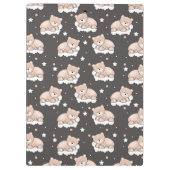 小さいくまの睡眠のパターン クリップボード (裏面)