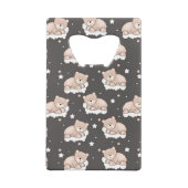 小さいくまの睡眠のパターン クレジットカード栓抜き (裏面)