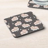 小さいくまの睡眠のパターン コースター (左側)