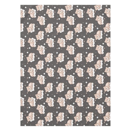 小さいくまの睡眠のパターン テーブルクロス (正面)