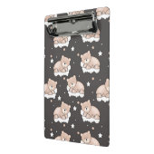 小さいくまの睡眠のパターン ミニクリップボード (アングル2)