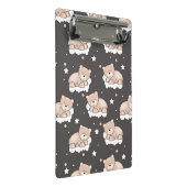 小さいくまの睡眠のパターン ミニクリップボード (アングル)