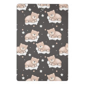 小さいくまの睡眠のパターン ミニクリップボード (裏面)