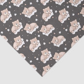 小さいくまの睡眠のパターン 薄葉紙 (詳細)