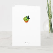 小さいくもの十分のハロウィンのカップケーキ カード (裏面)