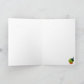 小さいくもの十分のハロウィンのカップケーキ カード (内部)