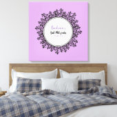 小さいつる植物バルミツワーサインインボード キャンバスプリント (インサイチュ (寝室))