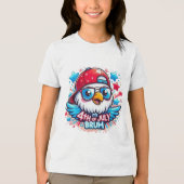 小さいながらも力強い国民記念日 トライブレンドTシャツ (正面)