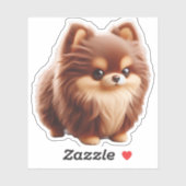 小さいながらも力強い – チワワ姿勢Tシャツ シール (シート)