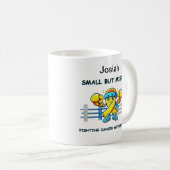 「小さいながらも強い – 戦士感動的マグ」 コーヒーマグカップ (正面右)