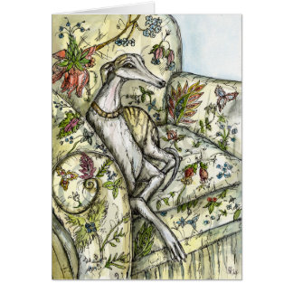 小さいなるWhippetの芸術のイラストレーション
