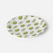 小さいのが赤ちゃんシャワーの途中にある ペーパープレート (アングル)