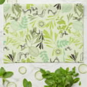 小さいひな鳥を表示するパターン キッチンタオル (折り畳み)