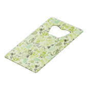 小さいひな鳥を表示するパターン クレジットカード栓抜き (正面アングル)