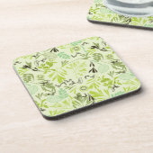 小さいひな鳥を表示するパターン コースター (左側)