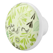 小さいひな鳥を表示するパターン セラミックノブ (右)