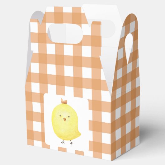 小さいひよこ赤ちゃんシャワー フェイバーボックス (オープン)