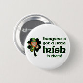 小さいアイルランドボタン 缶バッジ (正面&裏面)