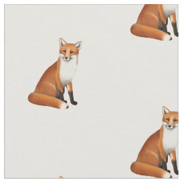 小さいアカギツネの野性生物によってとかされる綿織物 ファブリック