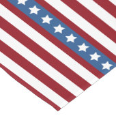 小さいアメリカの星条旗の赤白青 ショートテーブルランナー (コーナー)