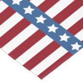 小さいアメリカの星条旗の赤白青 ショートテーブルランナー (コーナー)