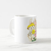 小さいウサギ コーヒーマグカップ (正面左)