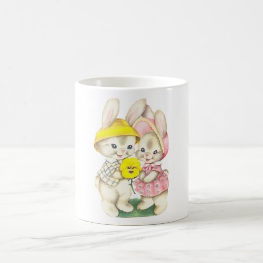 小さいウサギ コーヒーマグカップ (中央)