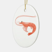 小さいエビ セラミックオーナメント (左)