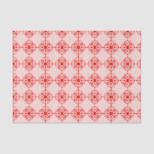 小さいエレガントな花のティッシュペーパーのオレンジ霞 薄葉紙 (正面)