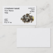 小さいエンジンのキャブレター 名刺 (正面/裏面)