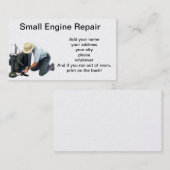 小さいエンジン修理 名刺 (正面/裏面)